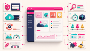 WordPress-Dashboard mit zehn Tipps zu Login, Backup, Updates, Medien, Performance, SEO, Rollen und Plugin-Pflege